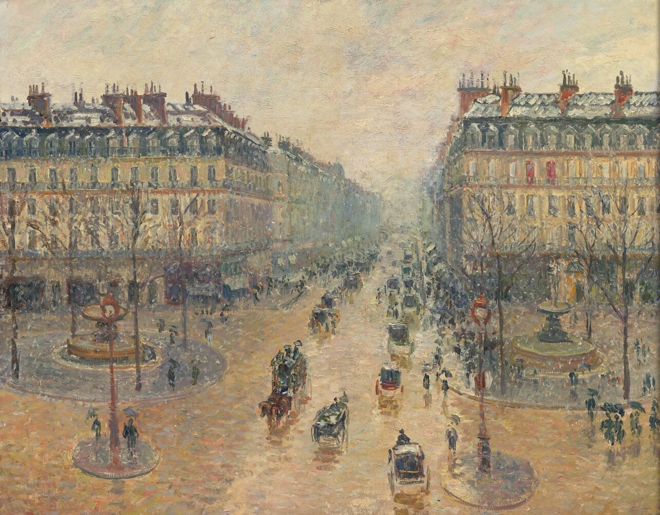 Avenue de l'Opéra, Schneeeffekt, morgens – Camille Pissarro - Image 3