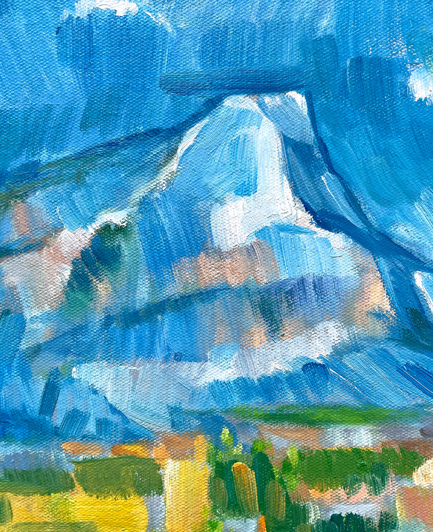 Der Berg Sainte-Victoire von Les Lauves aus gesehen - Paul Cézanne - Image 5