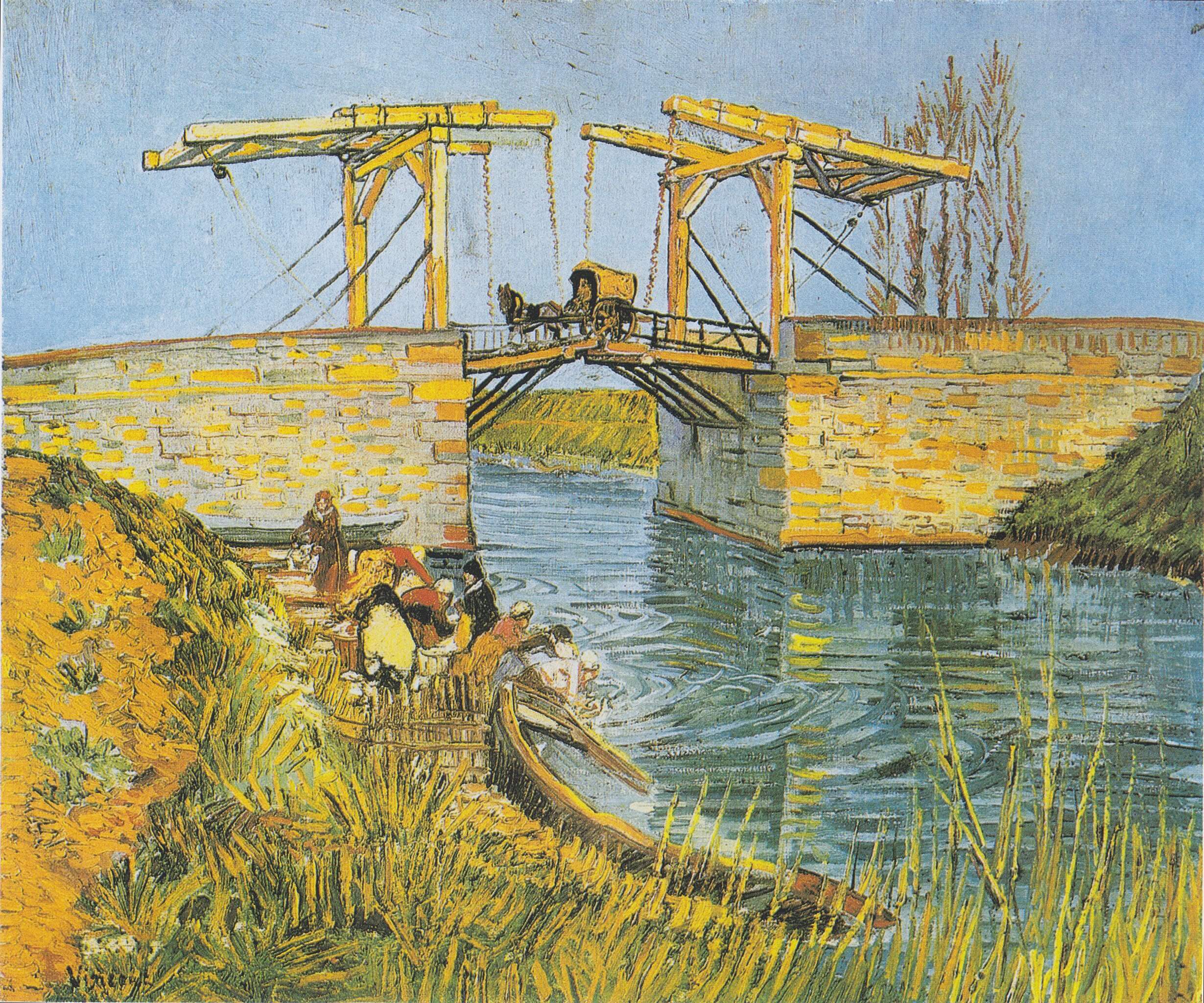 Die Langlois-Brücke mit Waschweibern - Vincent Van Gogh - Image 3