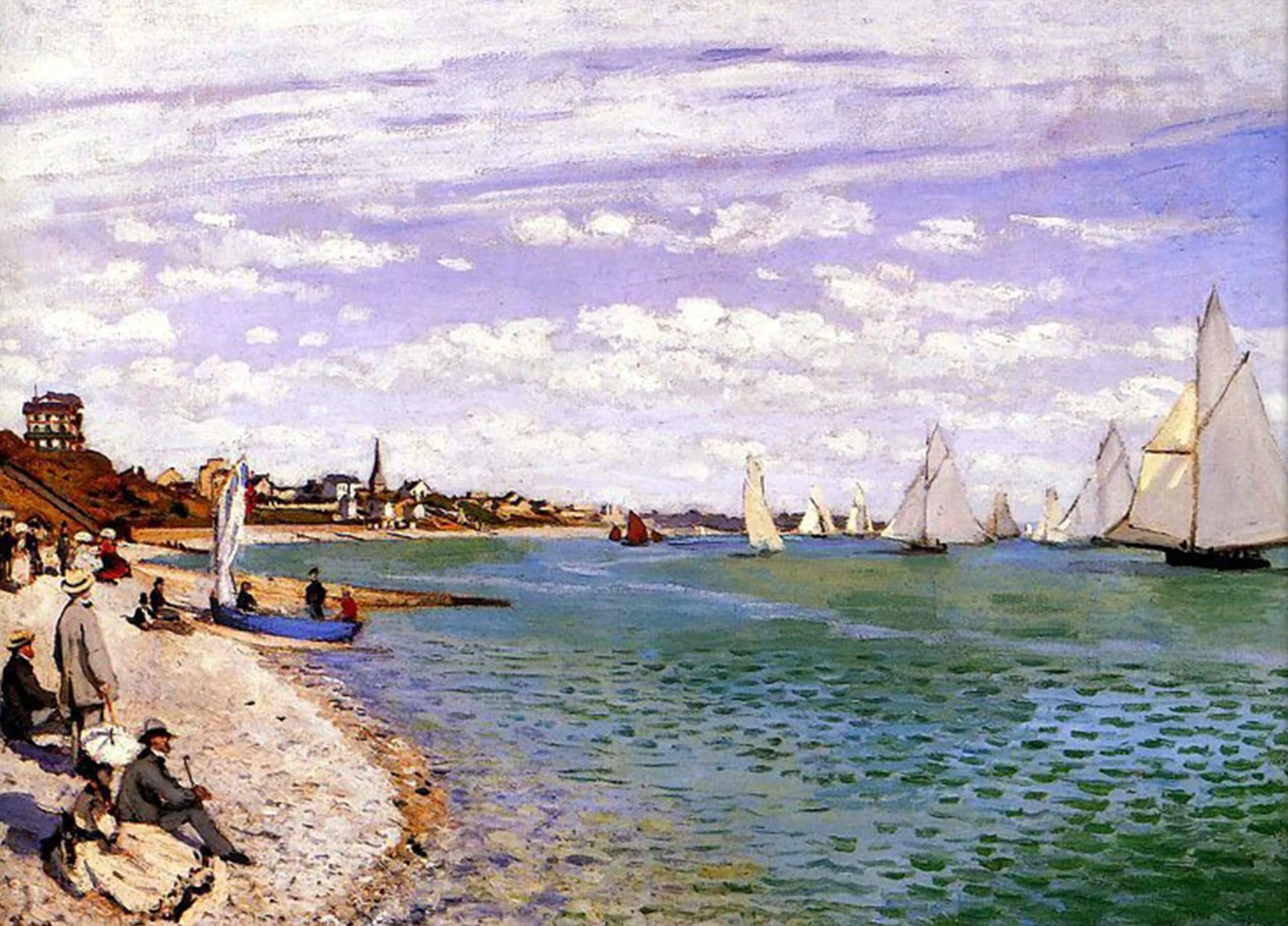 Die Regatta in Sainte-Adresse - Claude Monet - Image 3