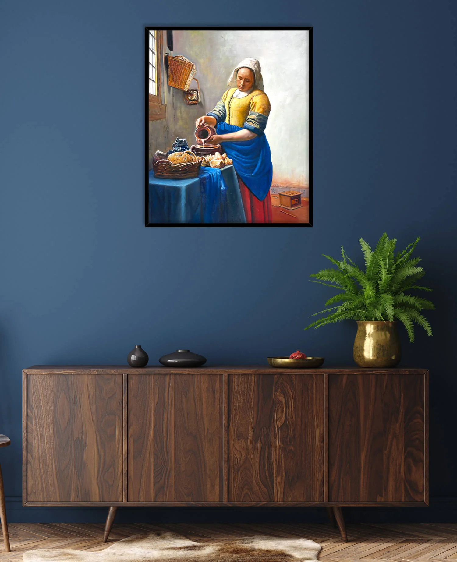 Dienstmagd mit Milchkrug - Johannes Vermeer - Image 24