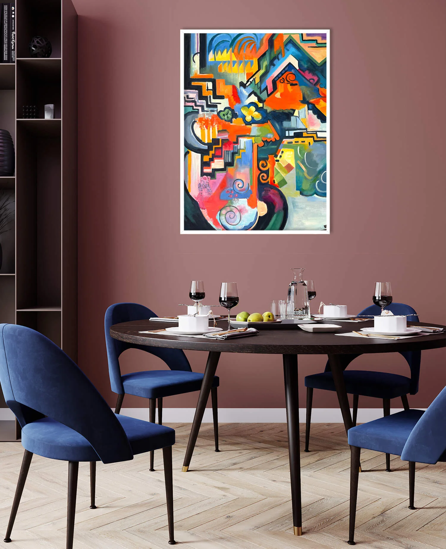 Farbige Komposition Hommage an Bach - August Macke - Image 23