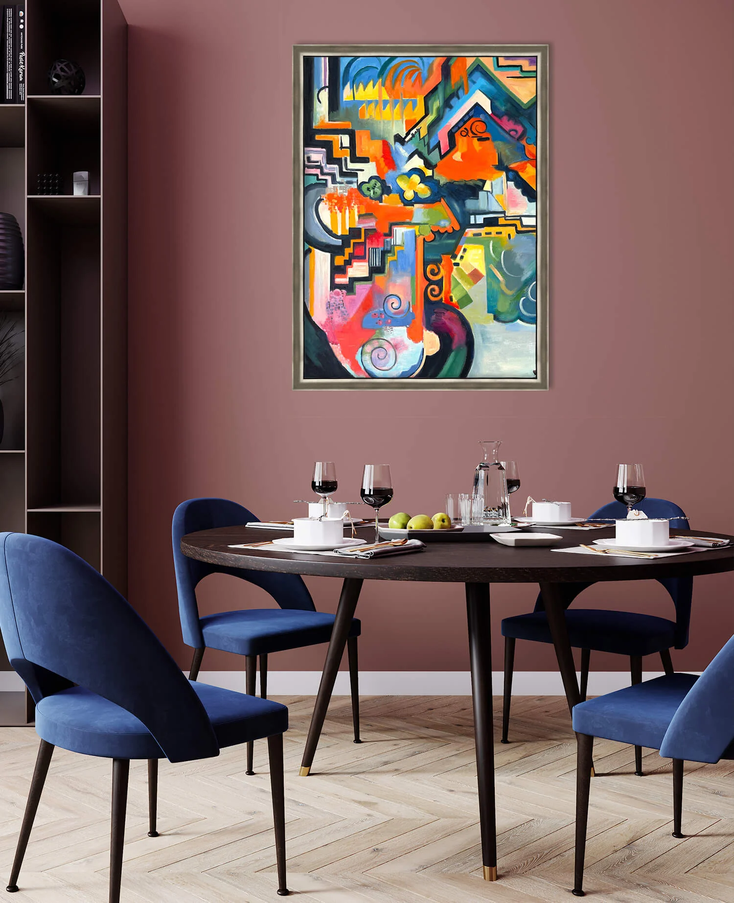 Farbige Komposition Hommage an Bach - August Macke - Image 26