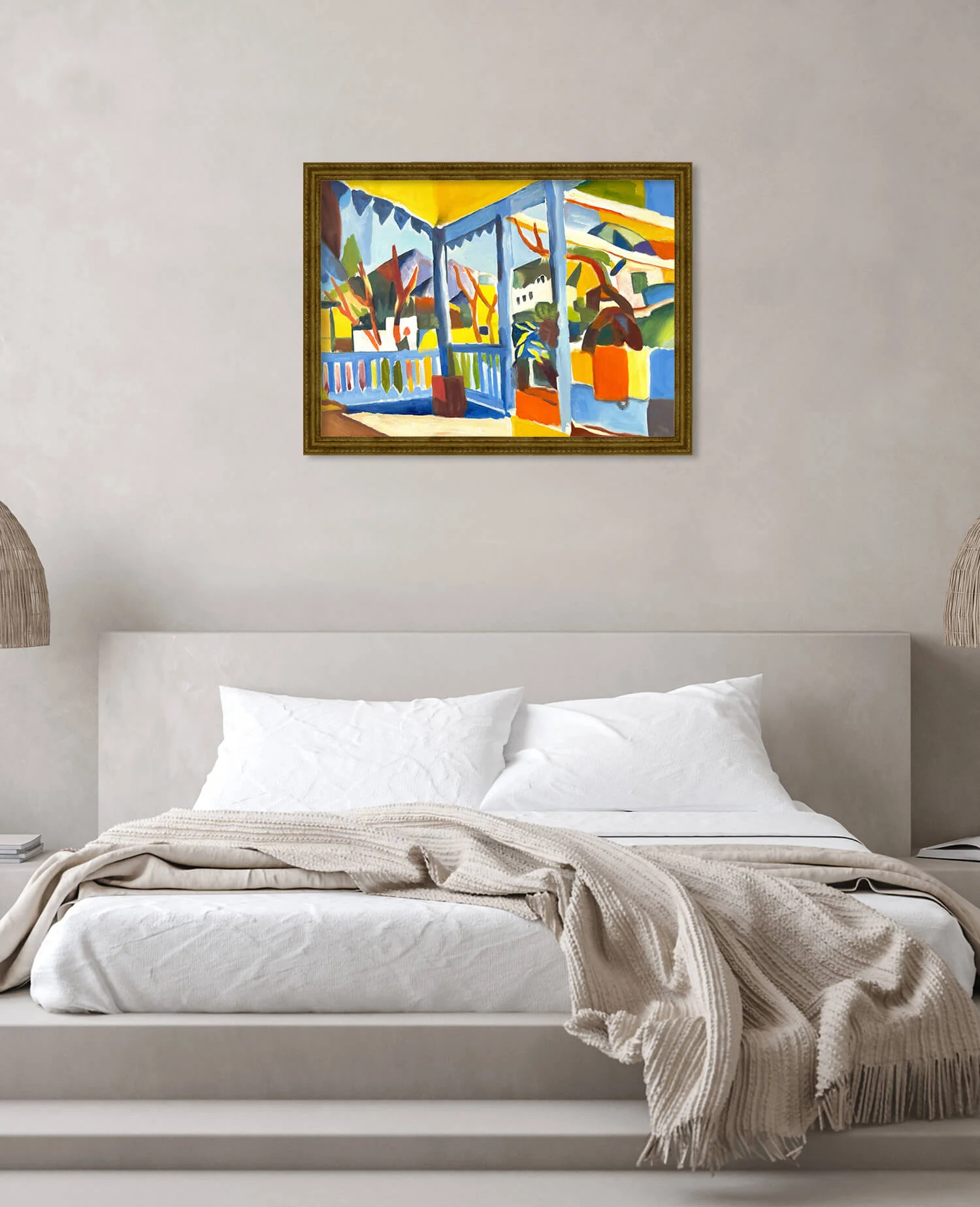 Terrasse des Landhauses in St. Germain - August Macke - Image 22