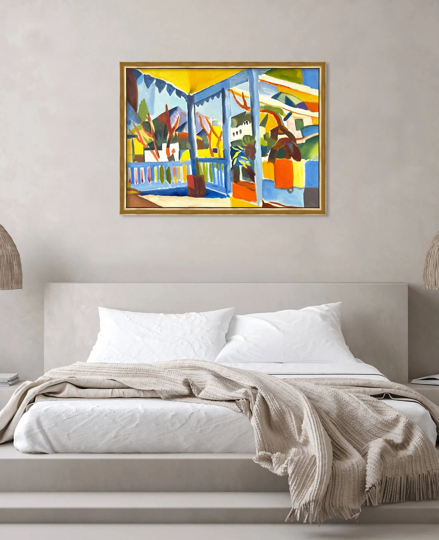 Terrasse des Landhauses in St. Germain - August Macke - Image 25