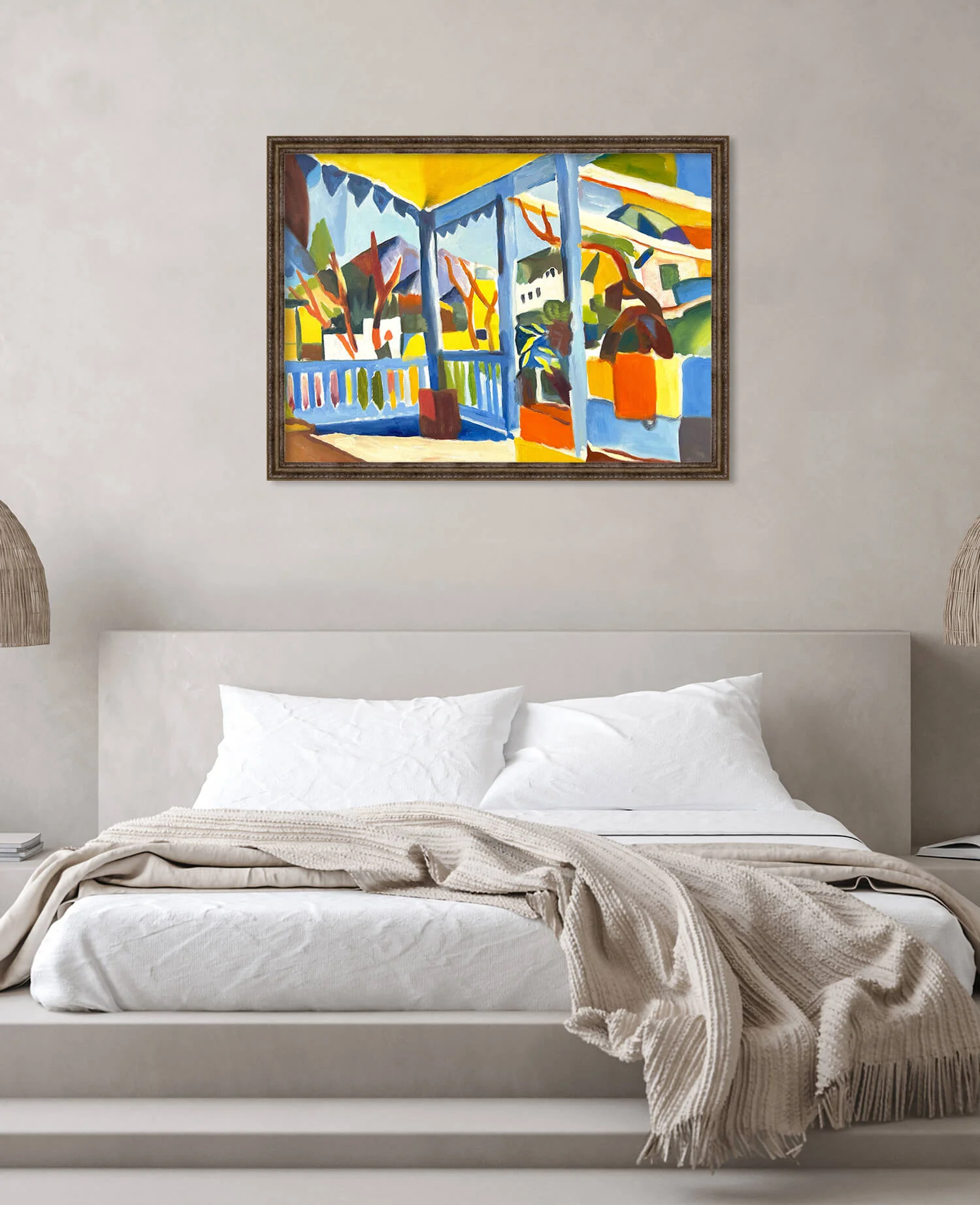 Terrasse des Landhauses in St. Germain - August Macke - Image 27