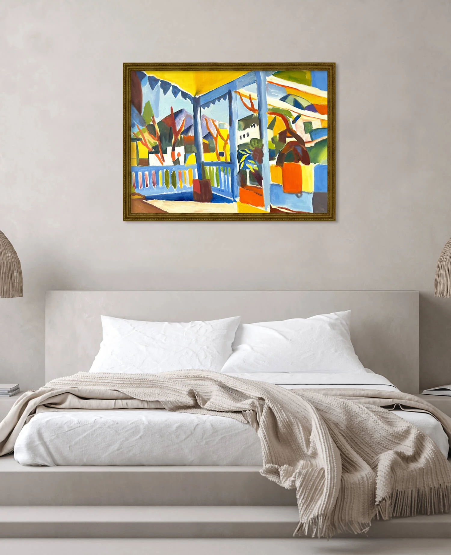 Terrasse des Landhauses in St. Germain - August Macke - Image 28